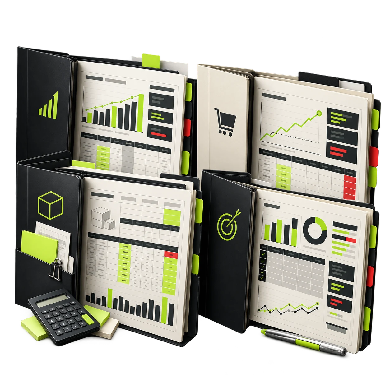 3D illustration of the digital product package