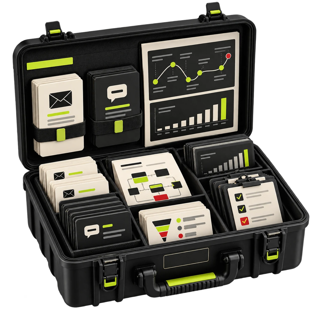 3D illustration of the digital product package